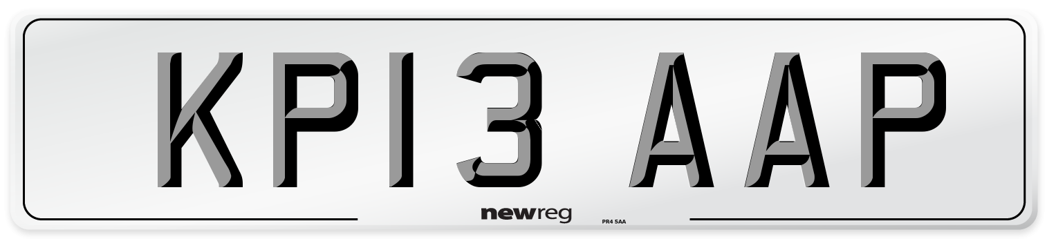 KP13 AAP Number Plate from New Reg
